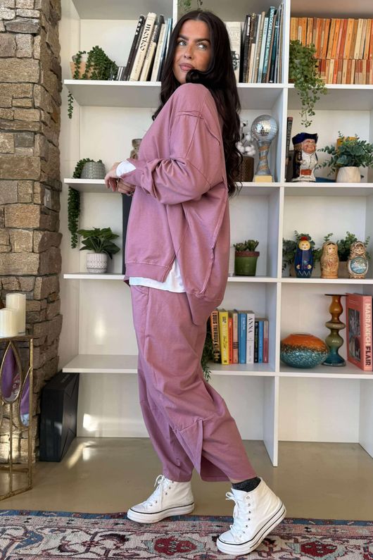 Lagen Shelby Sweatshirt Barrel Pant Indian Pink /2